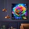 5D Roses Diamond Painting Kit for Adults & Beginners – Full Drill Round Diamond Art DIY Gem Dot Painting for Home Wall Decor, Floral Craft Kit 13.78x13.78 Inch